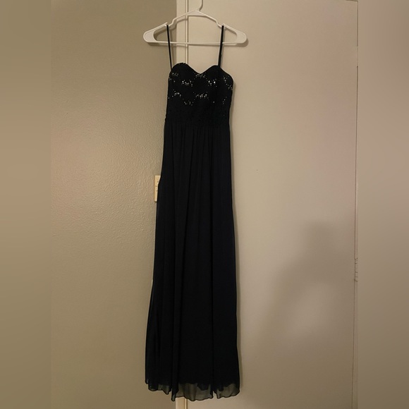 Stunning Navy Sequin Semi Formal or Bridesmaid's Dress 🥂 - Picture 2 of 10